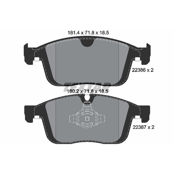 TEXTAR PC BRAKE PADS image