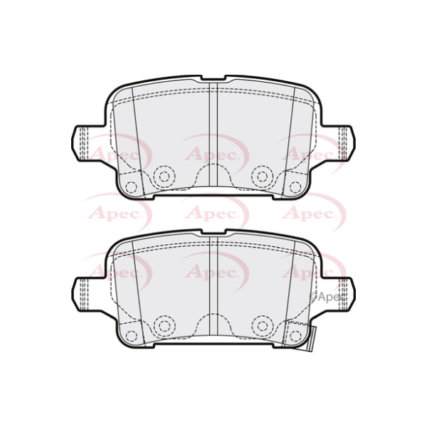 APEC BRAKE PADS (REAR) (R90) image