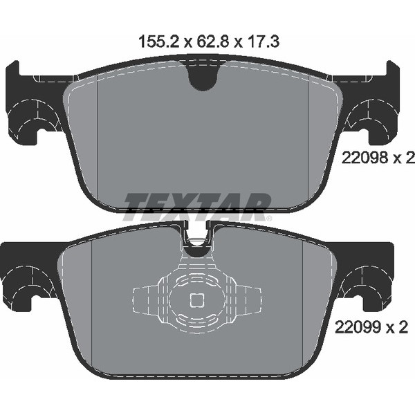 TEXTAR PC BRAKE PADS image