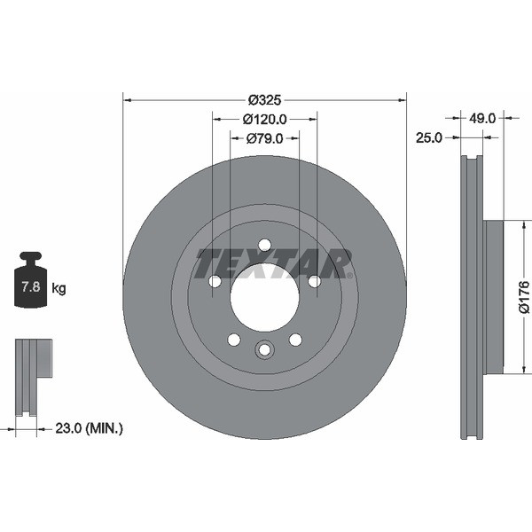 TEXTAR PC BRAKE DISCS image