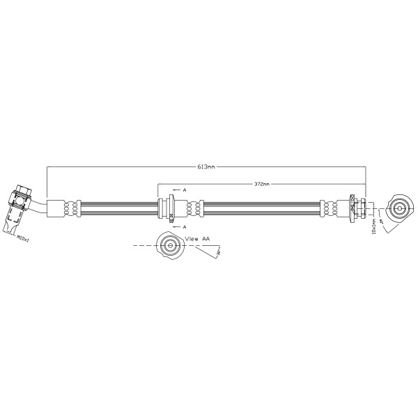 BRAKE HOSE (FRONT RH) - NISSAN RENAULT image