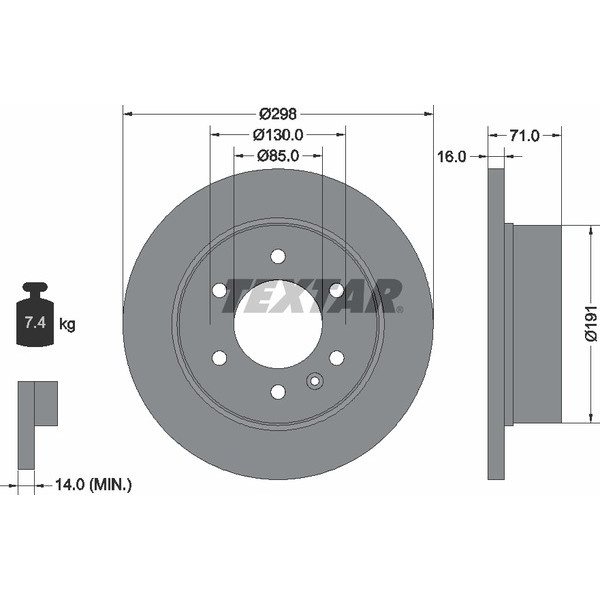 TEXTAR LCV DISCS image
