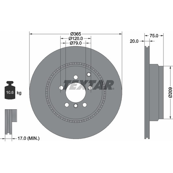 TEXTAR PC BRAKE DISCS image