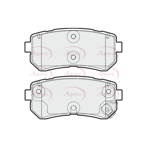 APEC BRAKE PADS (REAR) (R90) image