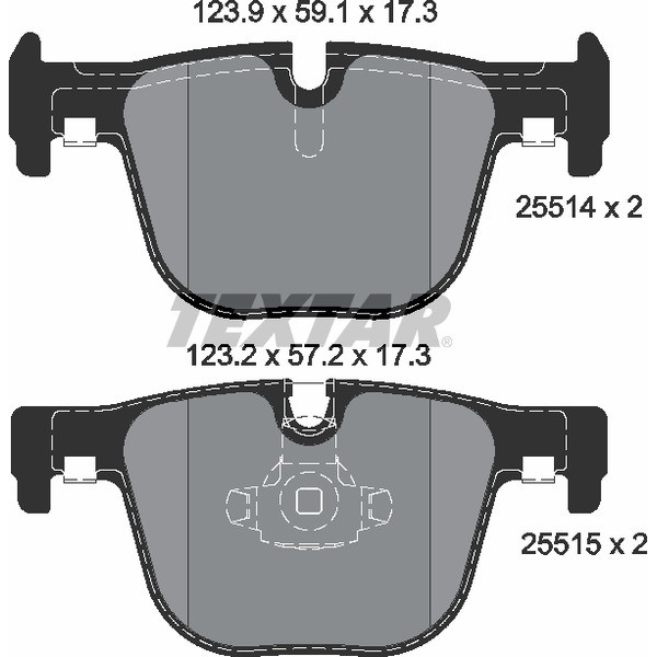 TEXTAR PC BRAKE PADS image