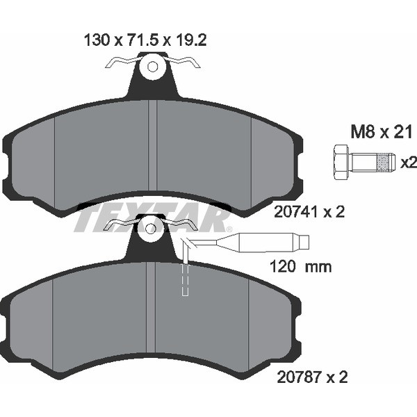 TEXTAR PC BRAKE PADS image