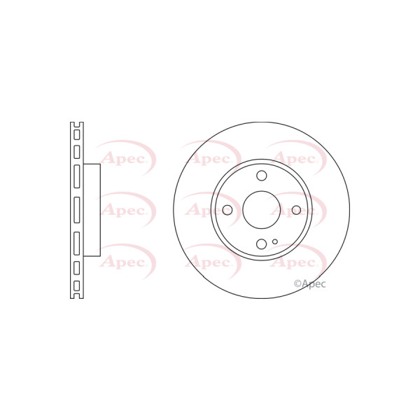 APEC BRAKE DISC (FRONT) (SINGLE) image