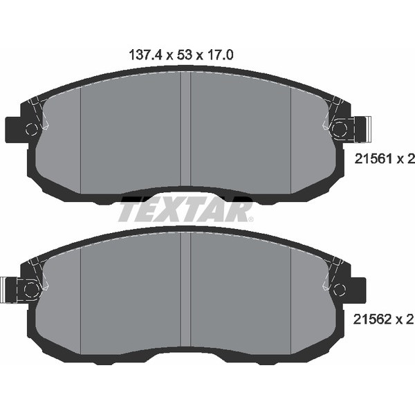 TEXTAR PC BRAKE PADS image