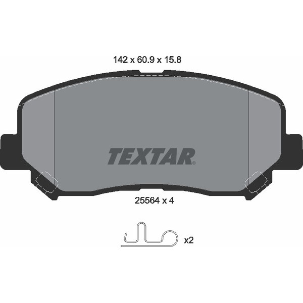 TEXTAR PC BRAKE PADS image