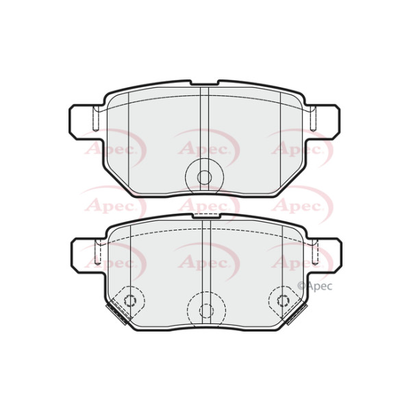 APEC BRAKE PADS (REAR) (R90) image