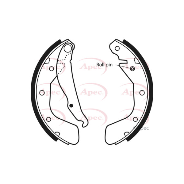 APEC BRAKE SHOES REAR image