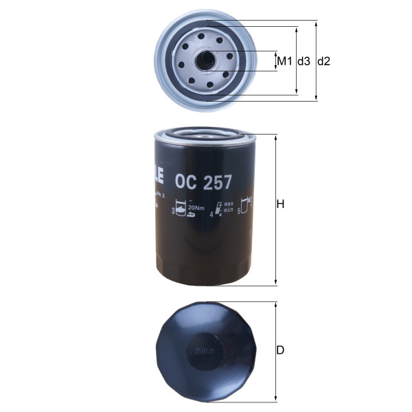 OIL FILTER - SPIN ON image
