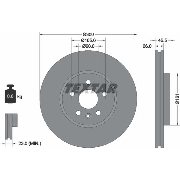 TEXTAR PC BRAKE DISCS image