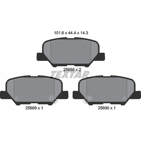TEXTAR PC BRAKE PADS image