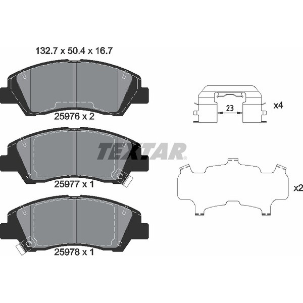 TEXTAR PC BRAKE PADS image