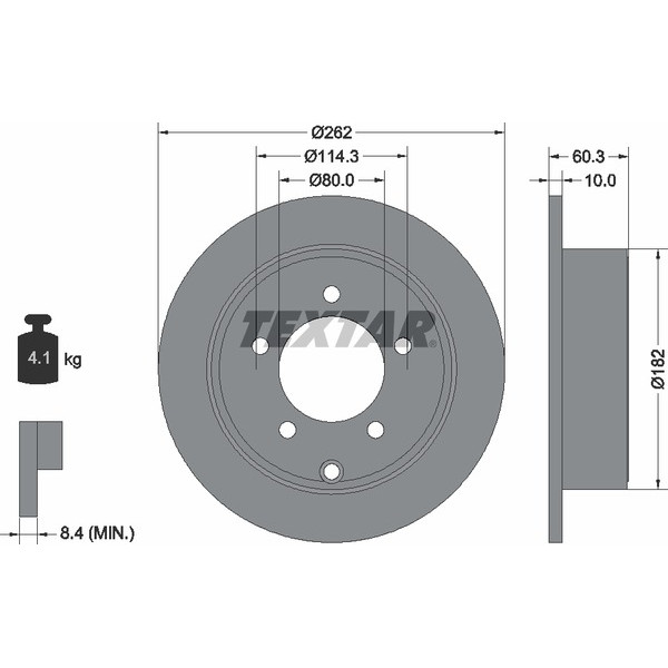 TEXTAR PC BRAKE DISCS image