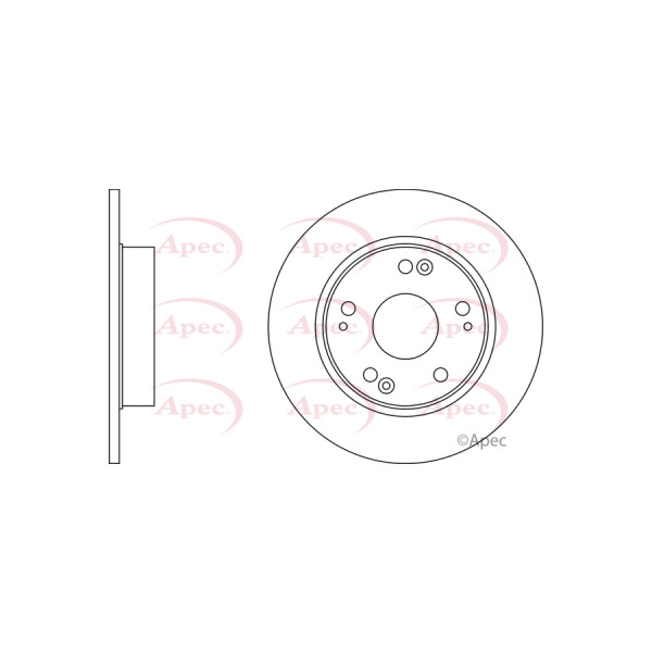 APEC BRAKE DISC (REAR) (SINGLE) image