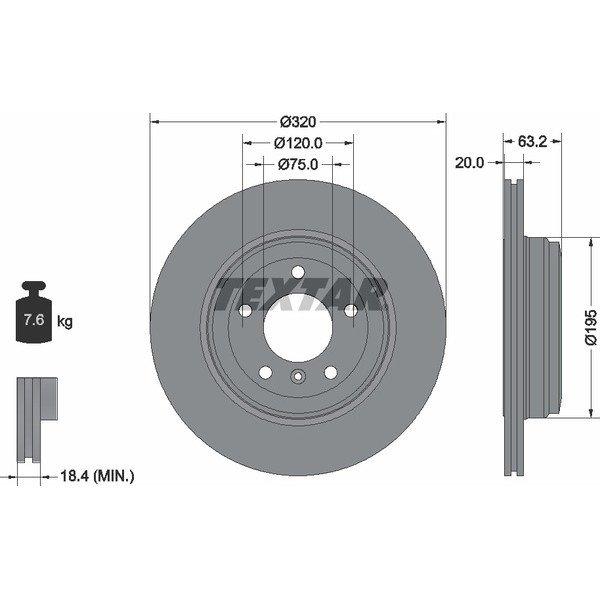 TEXTAR PC BRAKE DISCS image