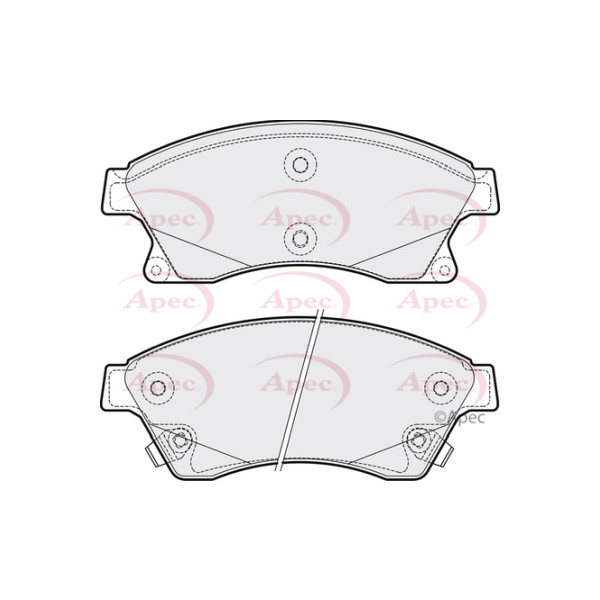 APEC BRAKE PADS (FRONT) (R90) image