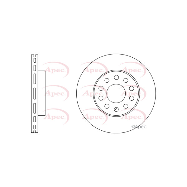 APEC BRAKE DISC (FRONT) (SINGLE) image