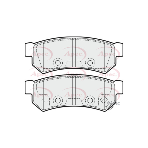 APEC BRAKE PADS (REAR) (R90) image