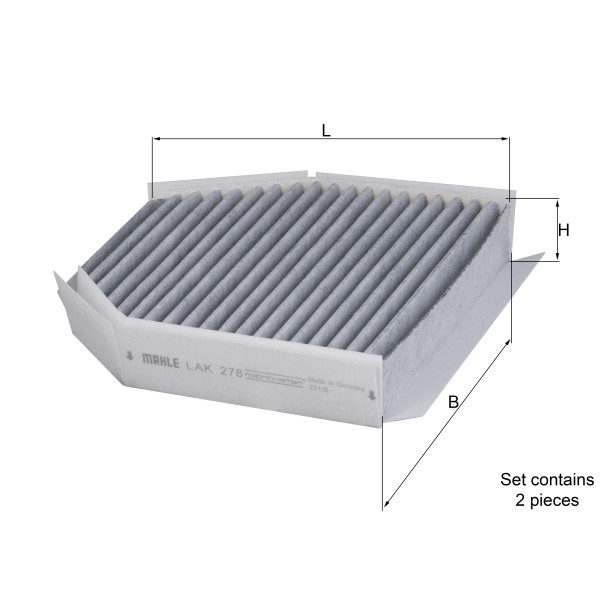 CABIN FILTER - CARBON ACTIVATED image
