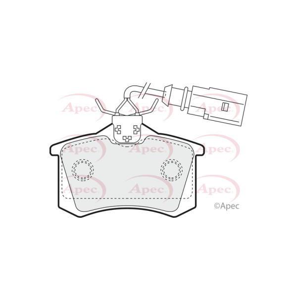 APEC BRAKE PADS (REAR) (R90) image