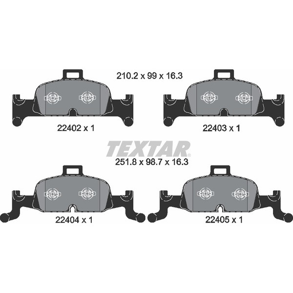 TEXTAR PC BRAKE PADS image