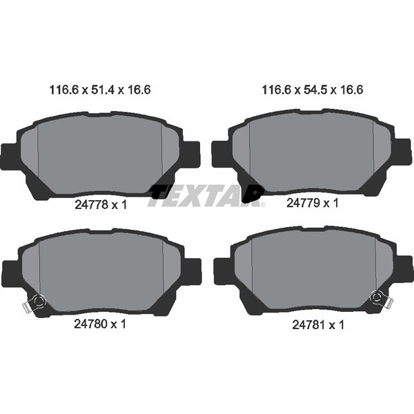 TEXTAR PC BRAKE PADS image