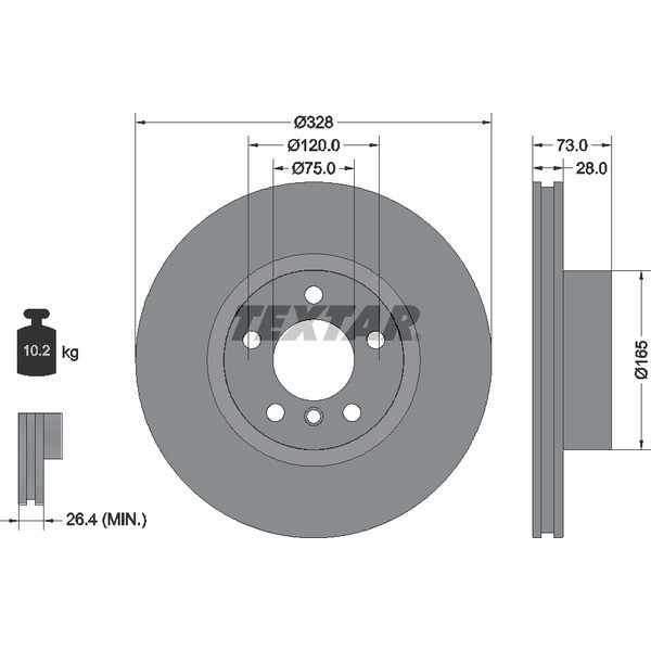 TEXTAR PC BRAKE DISCS image