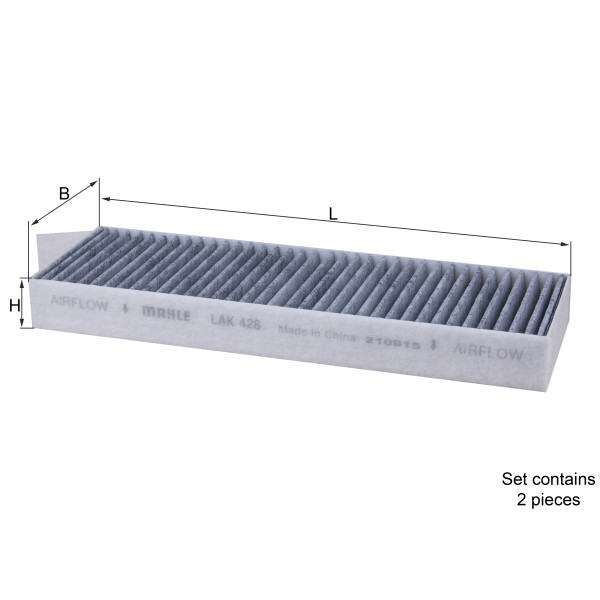 CABIN FILTER - CARBON ACTIVATED image
