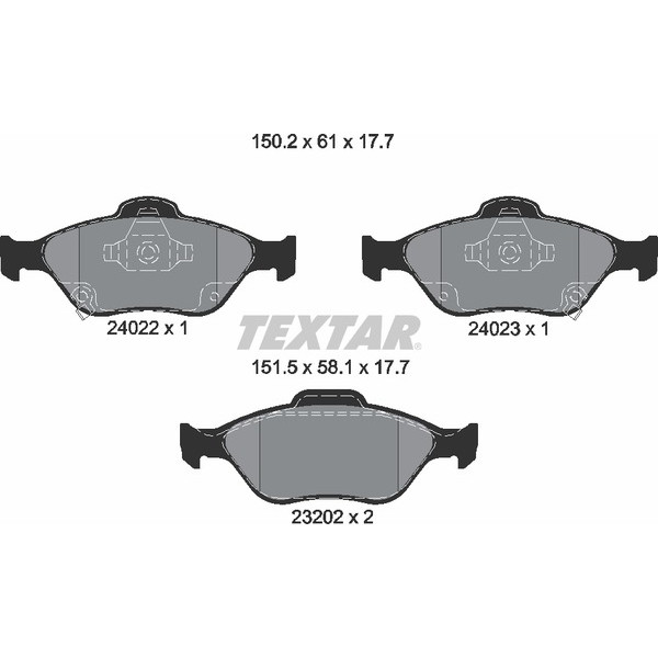 TEXTAR PC BRAKE PADS image