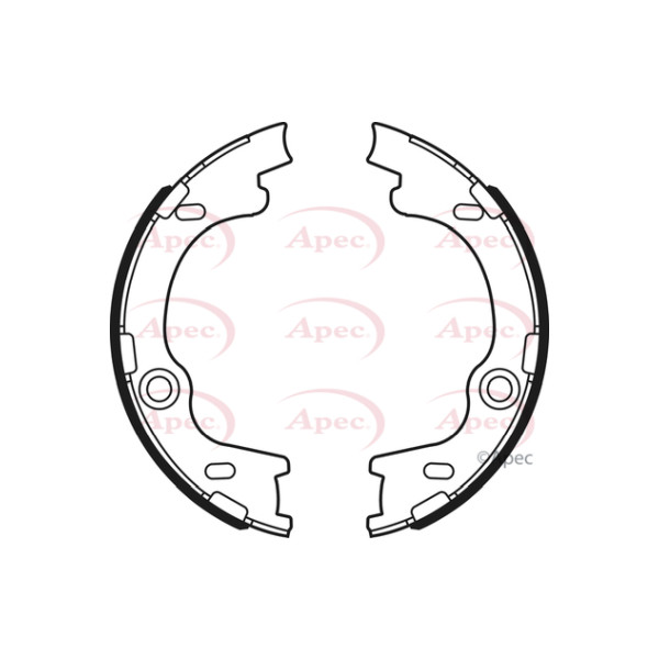 APEC BRAKE SHOES REAR (R90) image