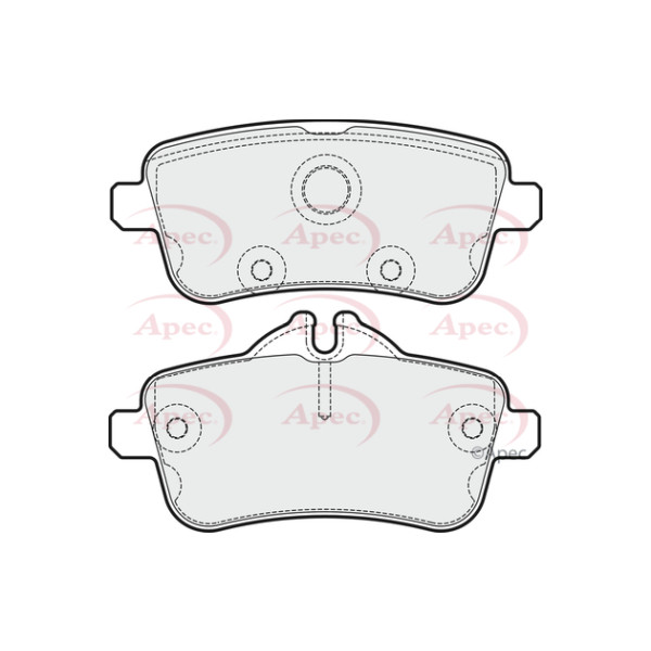 APEC BRAKE PADS (REAR) (R90) image