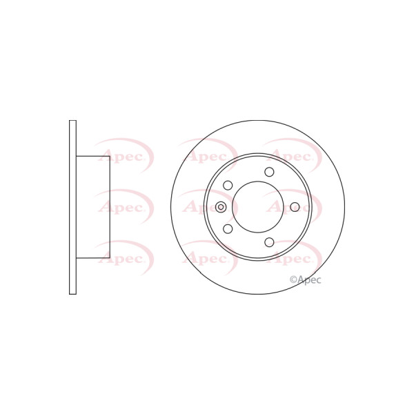 APEC BRAKE DISC (REAR) (SINGLE) image