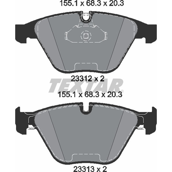 TEXTAR PC BRAKE PADS image