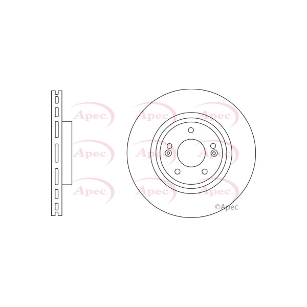 APEC BRAKE DISC (FRONT) (SINGLE) image