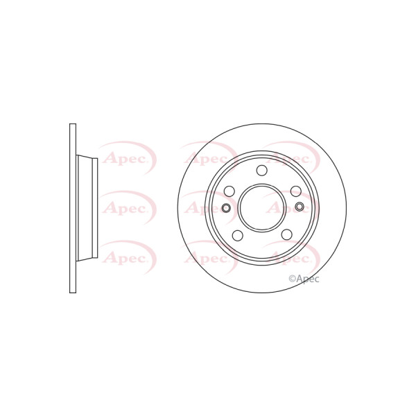 APEC BRAKE DISC (REAR) (SINGLE) image