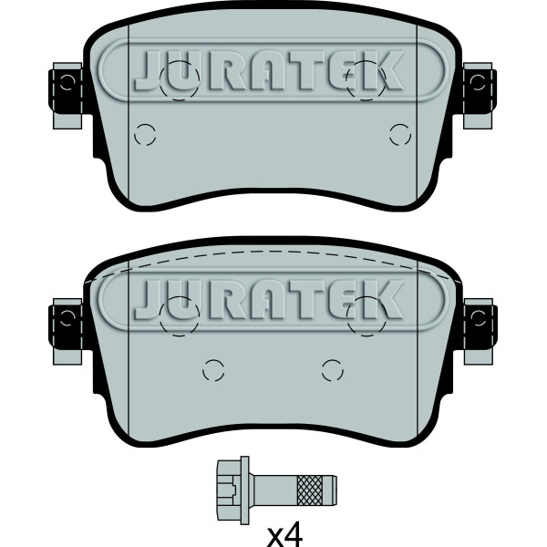 PAD (REAR) - CITROEN PEUGEOT TOYOTA VAUXHALL image