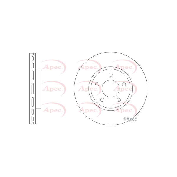 APEC BRAKE DISC (FRONT) (SINGLE) image