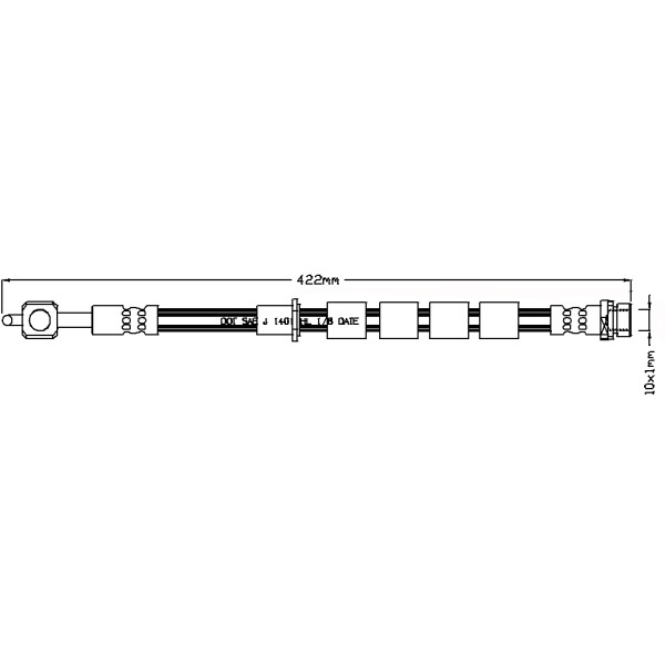 BRAKE HOSE (FRONT RH) - FORD image
