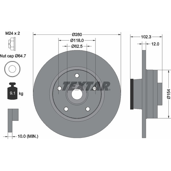 TEXTAR LCV DISCS image