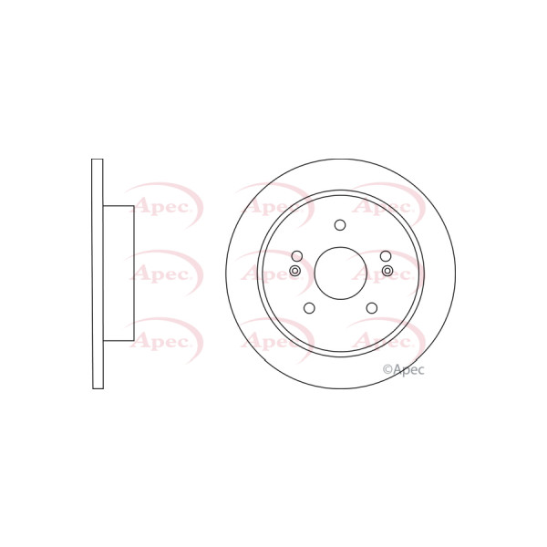 APEC BRAKE DISC (REAR) (SINGLE) image