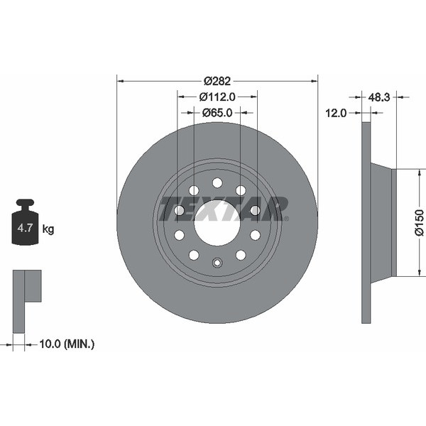 TEXTAR PC BRAKE DISCS image