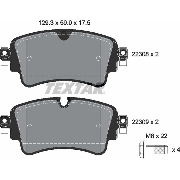 TEXTAR PC BRAKE PADS image