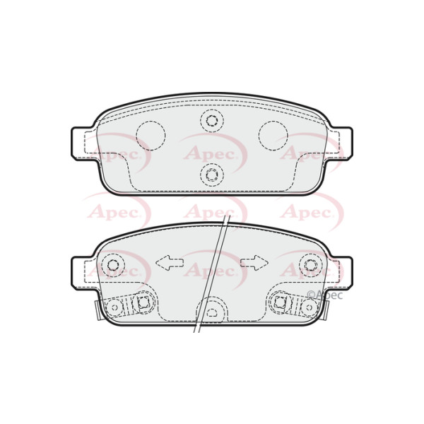 APEC BRAKE PADS (REAR) (R90) image