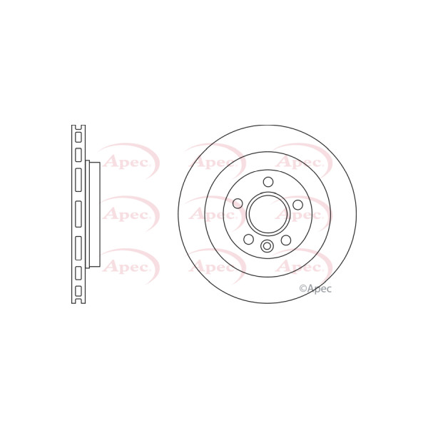 APEC BRAKE DISC (REAR) (SINGLE) image