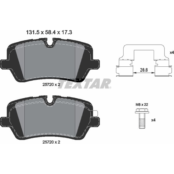 TEXTAR PC BRAKE PADS image