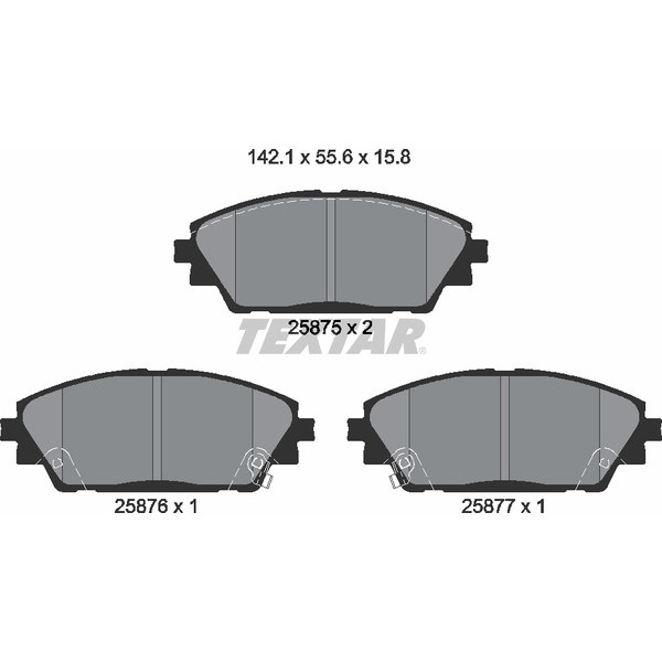 TEXTAR PC BRAKE PADS image