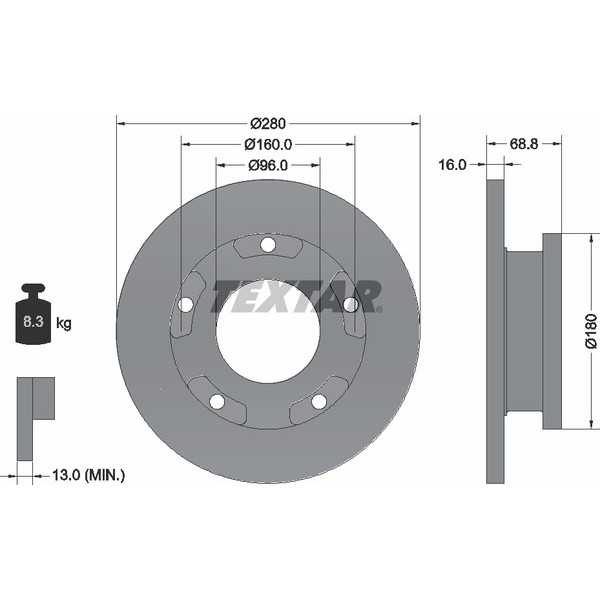 TEXTAR LCV DISCS image